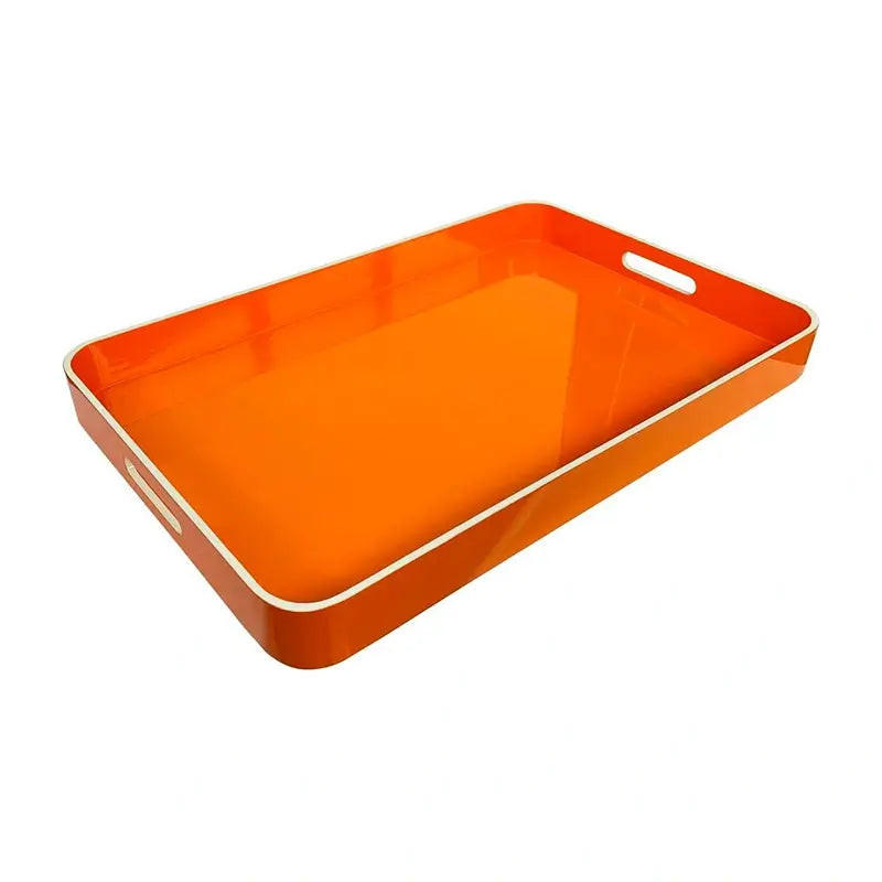 Orange Lacquer Tray