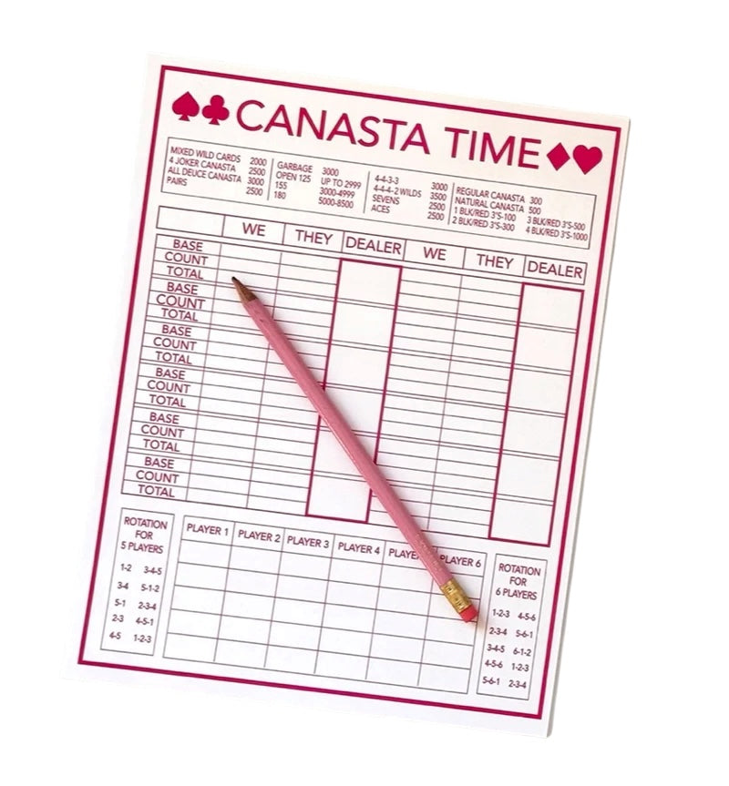 Canasta Time Notepad