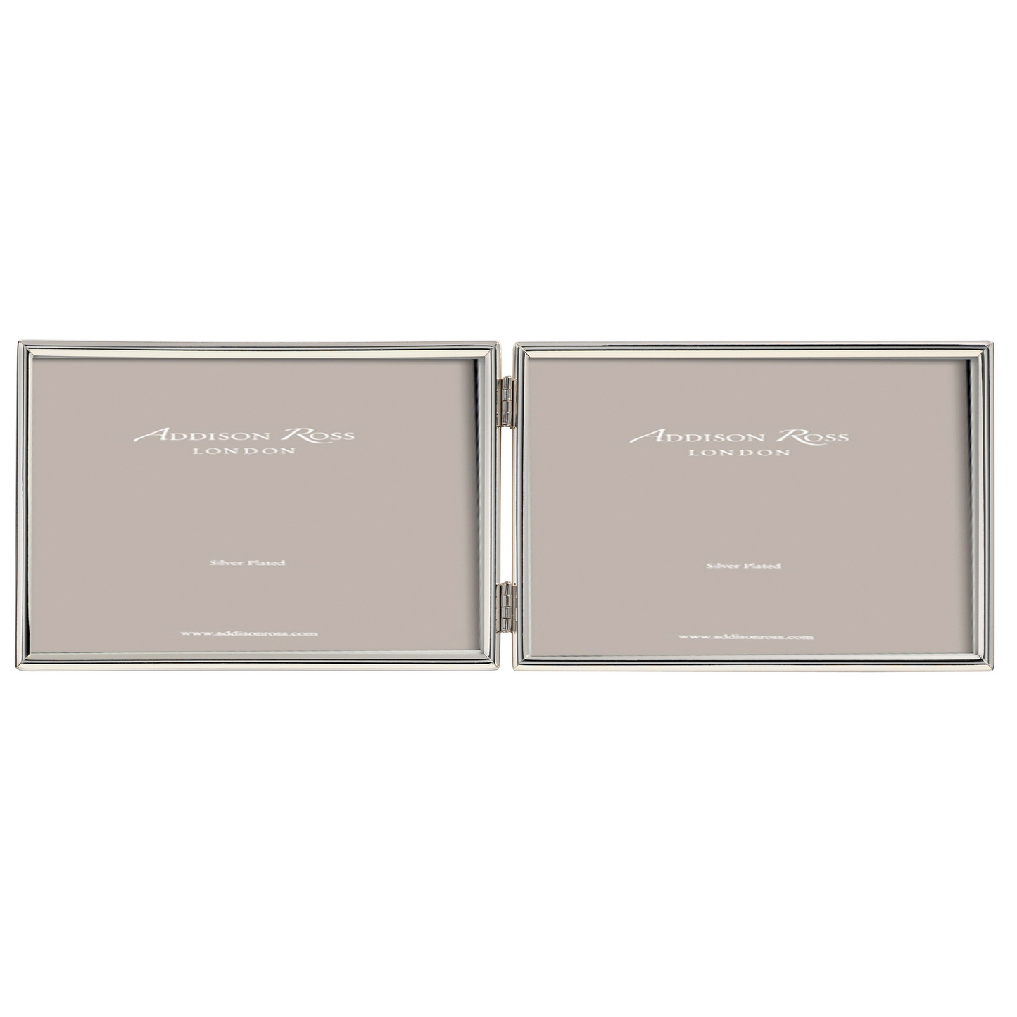 Fine Edged Silver Double Photo Frame