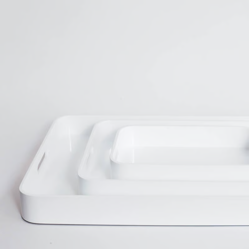 White Lacquer Tray