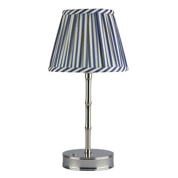 Silver Bamboo Rechargeable Lamp Base