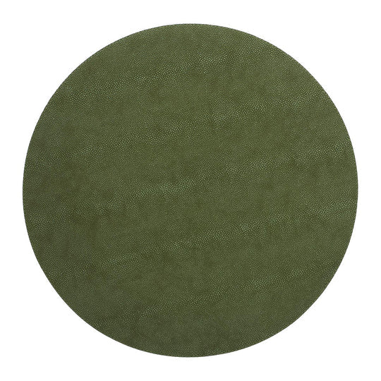 Stingray Shimmer Round Placemats, Gray, S/4