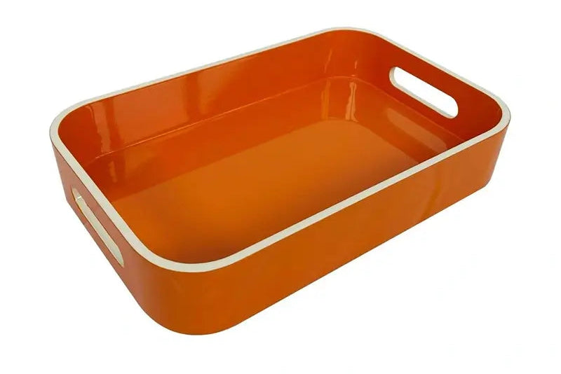 Orange Lacquer Tray