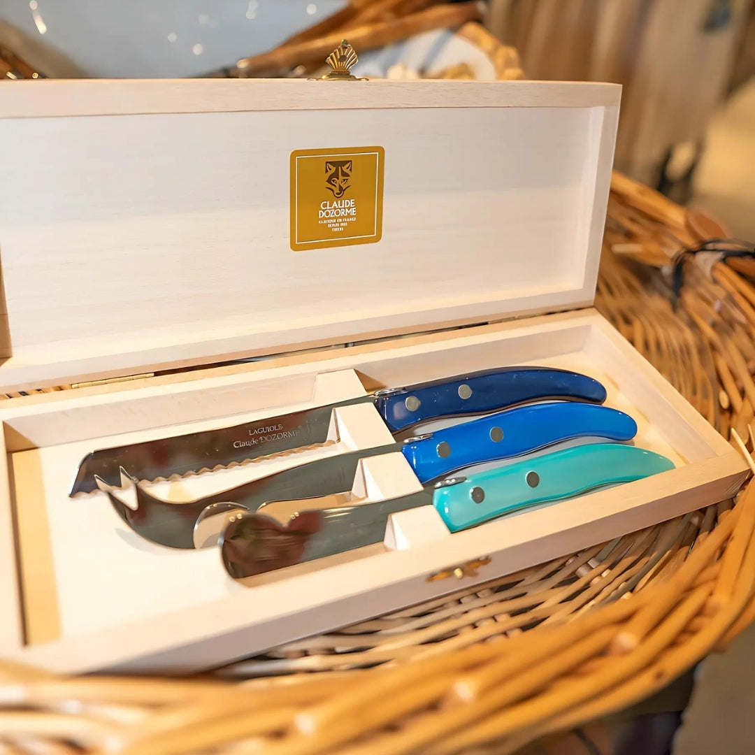 3PC Berlingot Breakfast Set in Mixed Blues