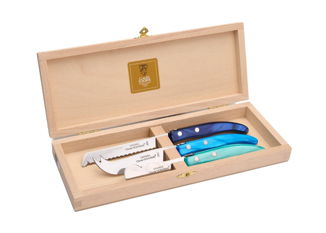 3PC Berlingot Breakfast Set in Mixed Blues