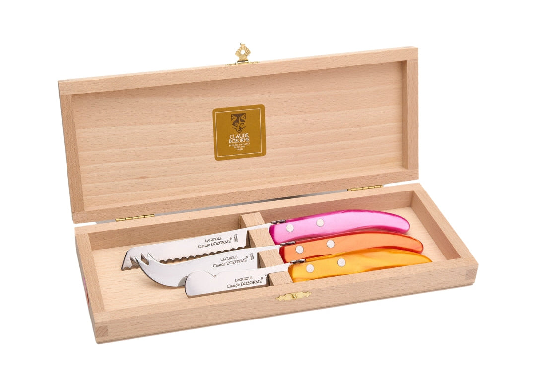 3PC Berlingot Breakfast Set in Mixed Pink/Rouge/Orange