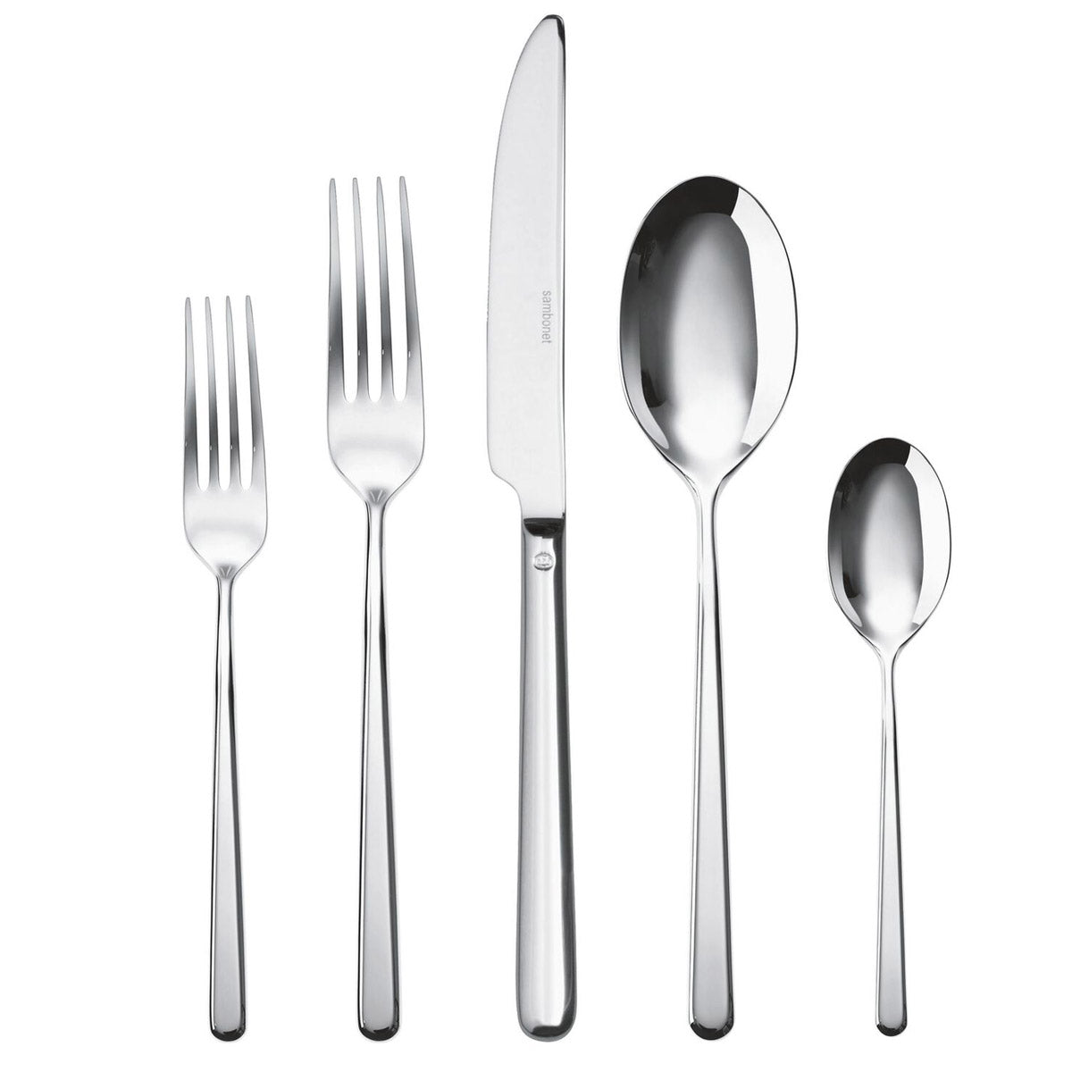 Linear Flatware place setting, 5 pieces