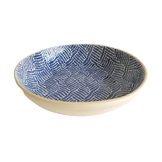 Medium Serving Bowl, Cobalt Braid