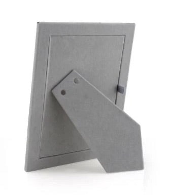 Black Enamel & Silver Curve Frame