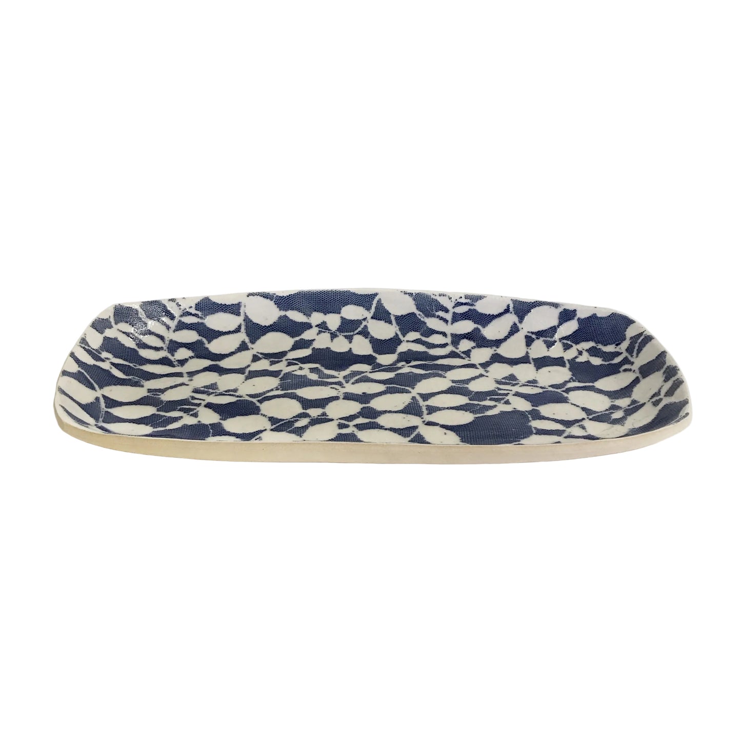 Small Oblong Tray, Cobalt Aspen