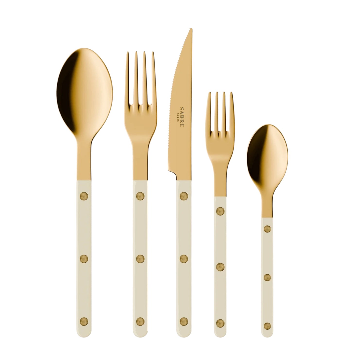 Bistrot Gold Solid, 5-Piece Set