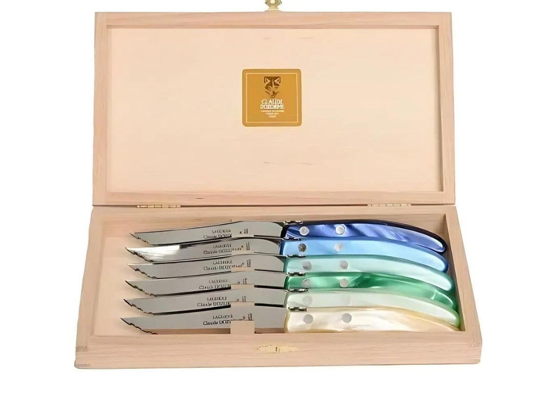 Berlingot Steak Knives, Mixed Blue/Green