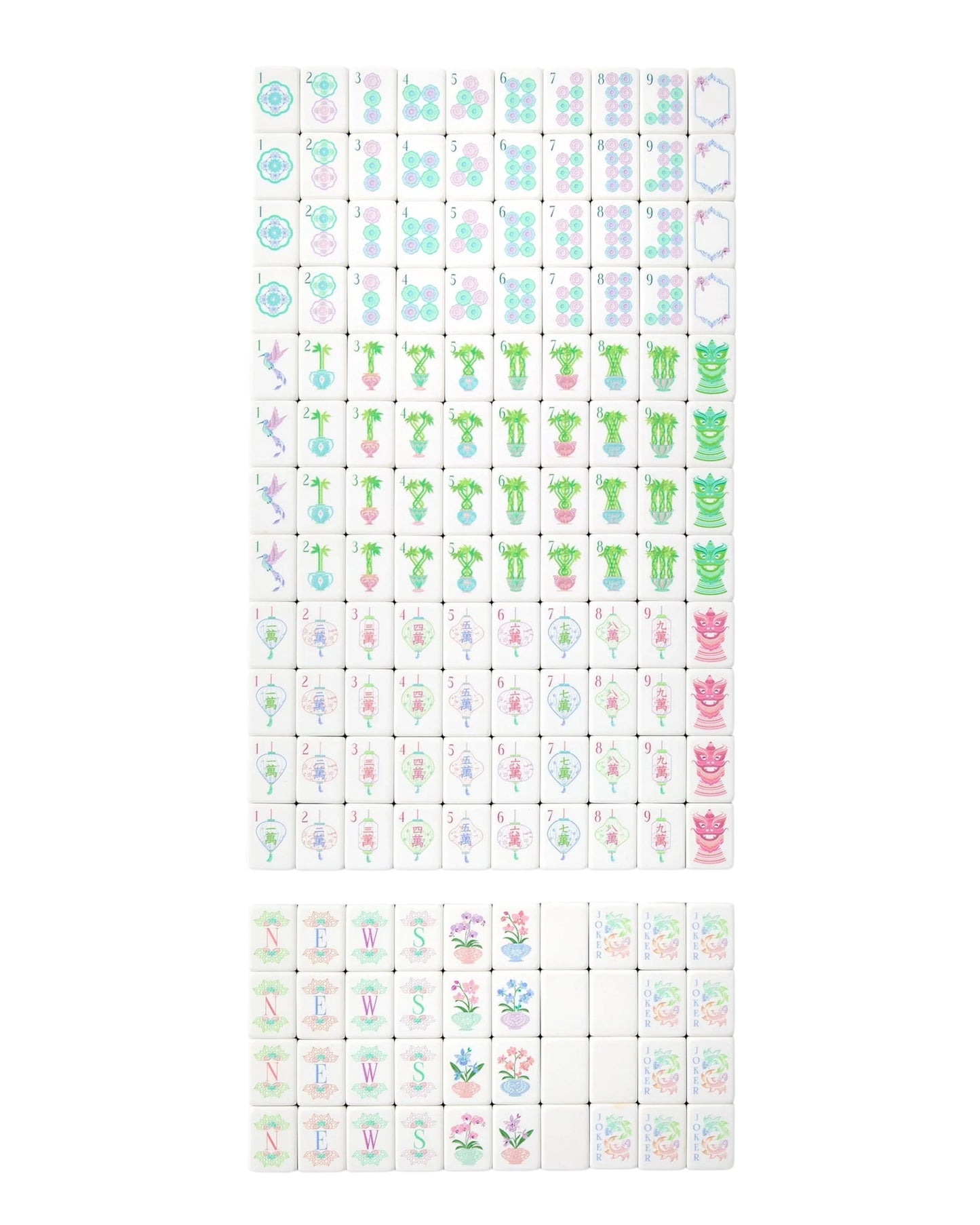 Moonlight Mahjong Tiles