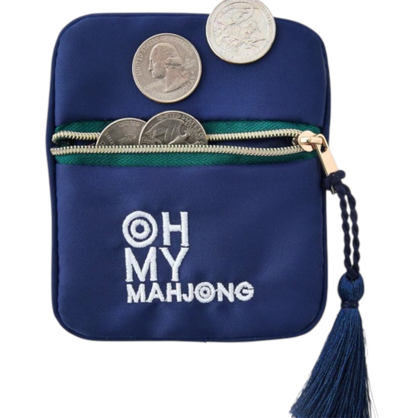 Navy Coin & Dice Bag