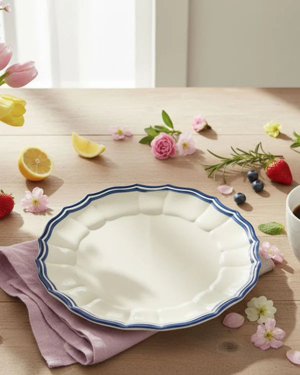 Eva Melamine Dinnerware, Blue