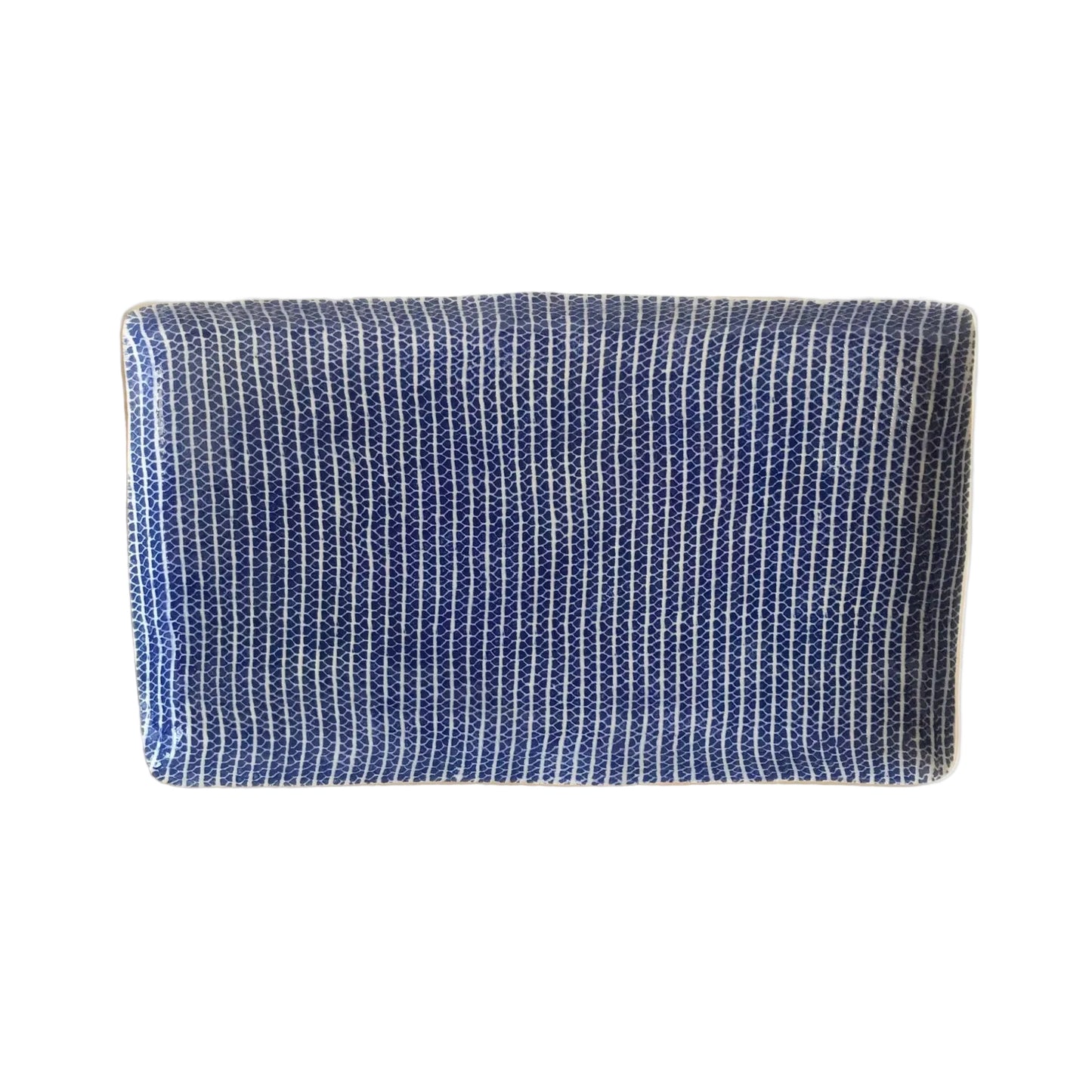 Large Stacking Rectangular Platter, Cobalt Strada