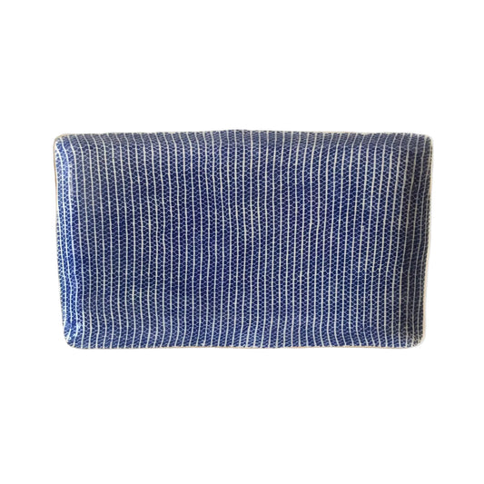 Large Stacking Rectangular Platter, Cobalt Strada