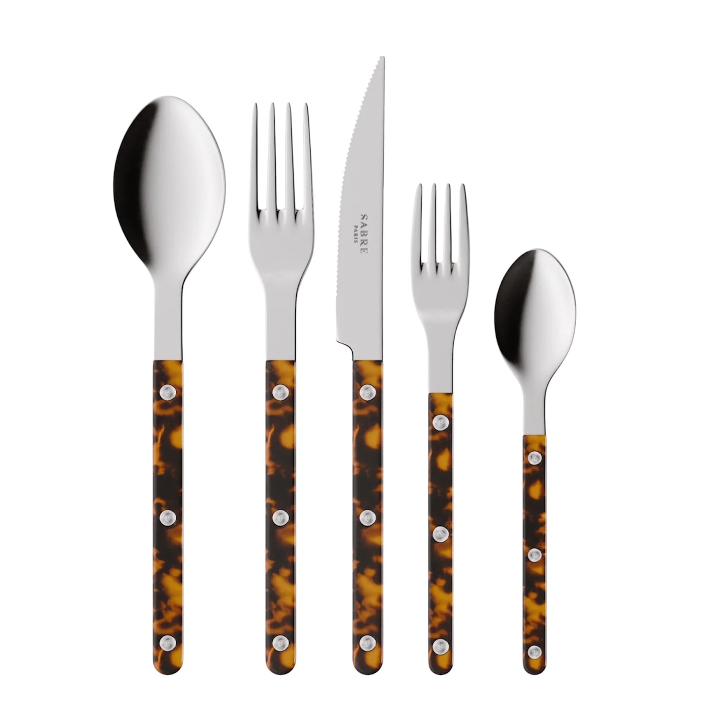 Bistrot Tortoise, Faux Tortoise 5-Piece Set