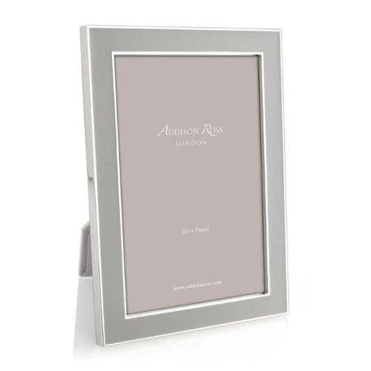 Chiffon Enamel & Silver Frame