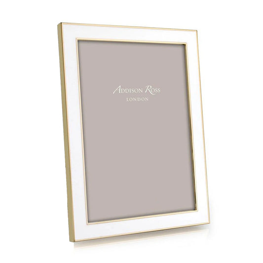 White Enamel and Gold Frames