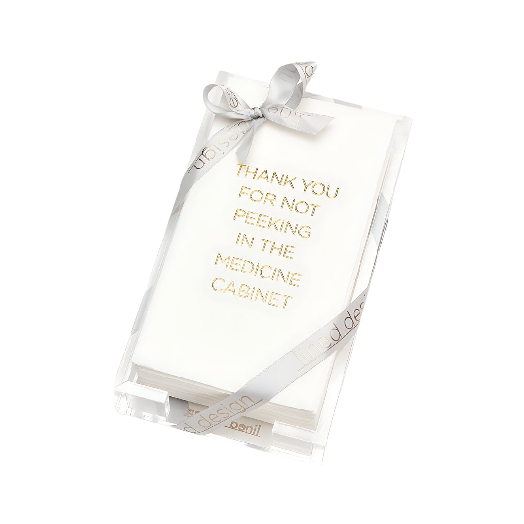 Thank You For Not Peeking…Guest Towel Hostess Set