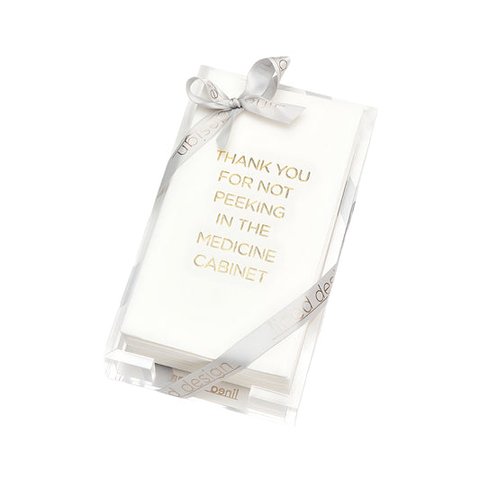 Thank You For Not Peeking…Guest Towel Hostess Set