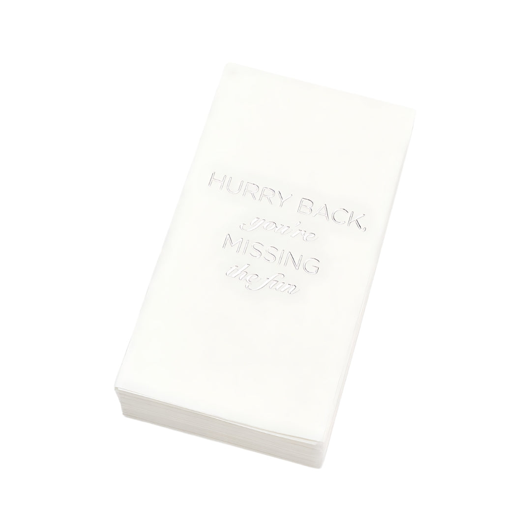 Hurry Back... Guest Towel