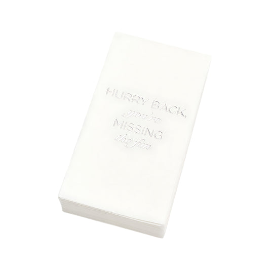 Hurry Back... Guest Towel