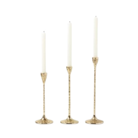 Alina  Gold Candleholder Set