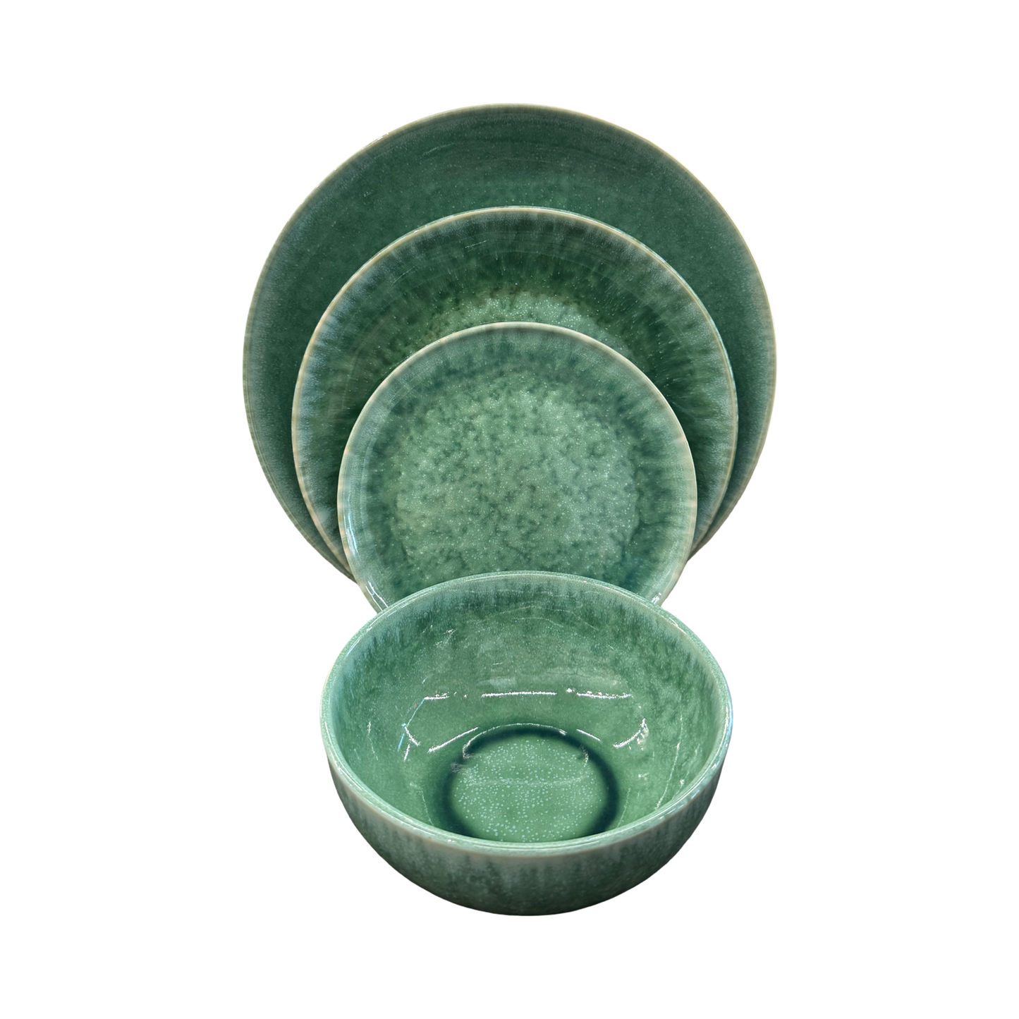 Eloise Reactive Emerald Stoneware