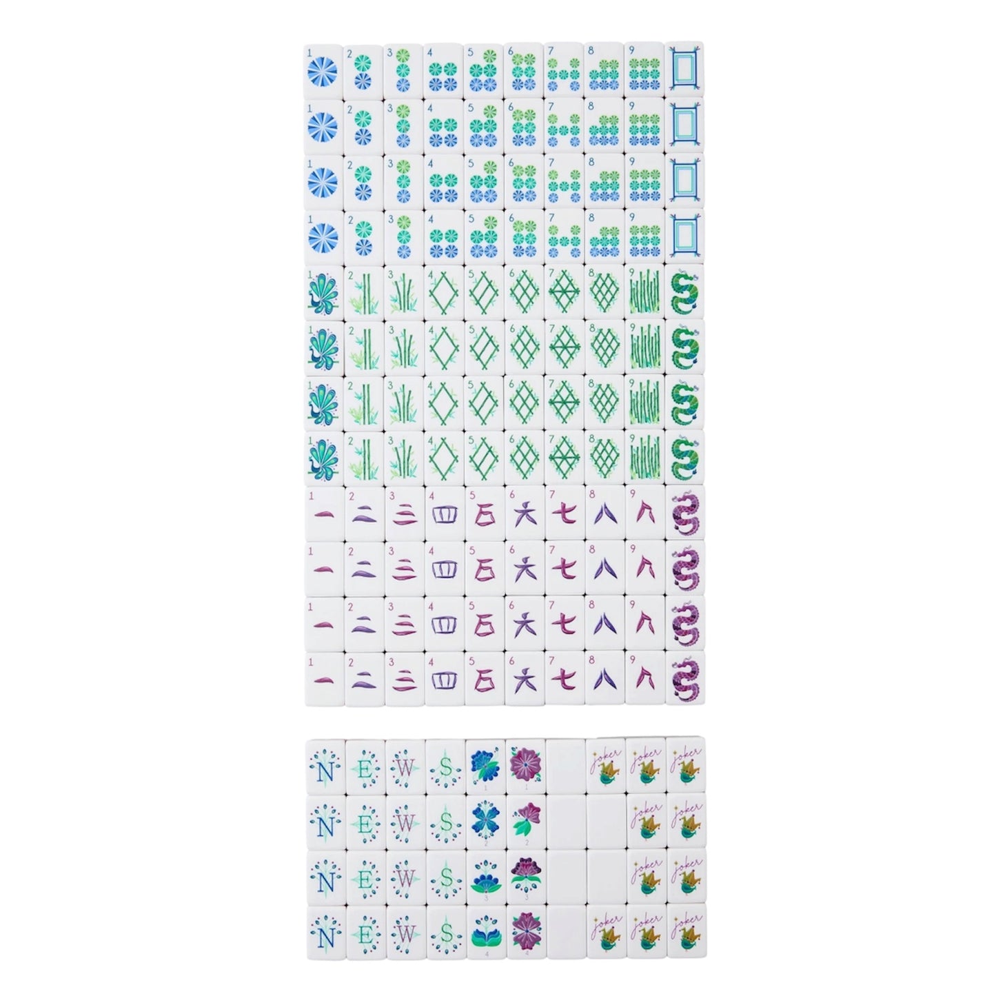 Lagoon Mahjong Tiles