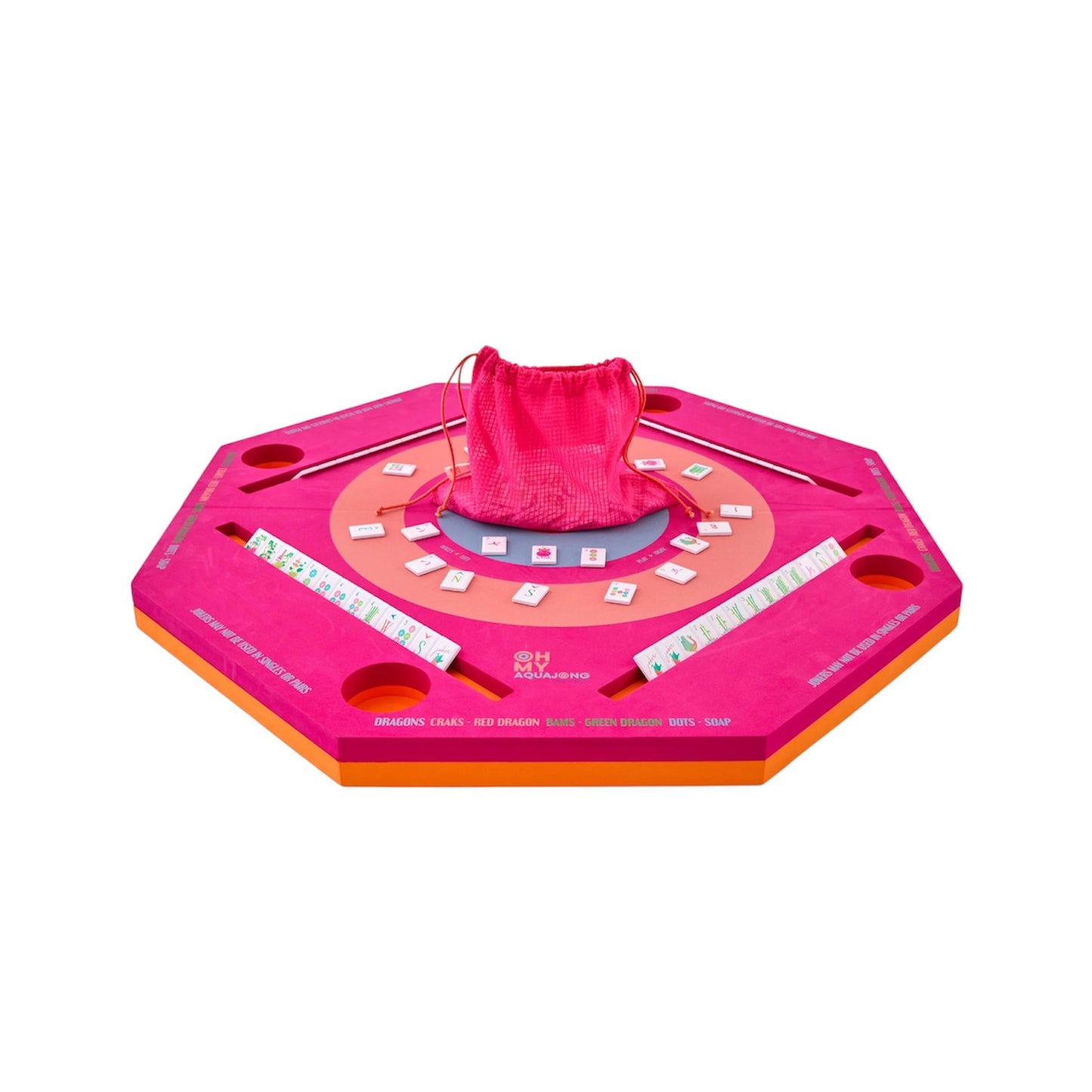 Pink Aqua Jong Pool Mat