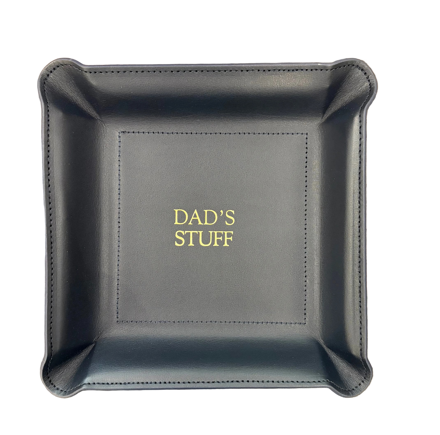 "Dad's Stuff" Leather Catch-All