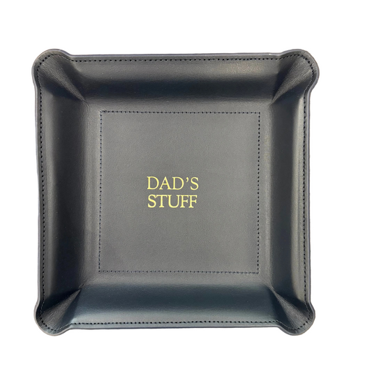 "Dad's Stuff" Leather Catch-All