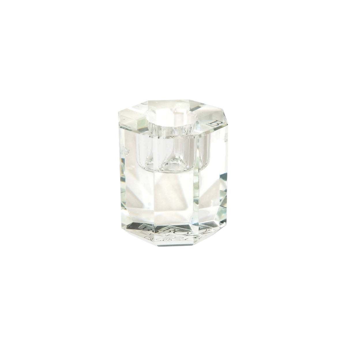 Crystal Candle Holder, Clear