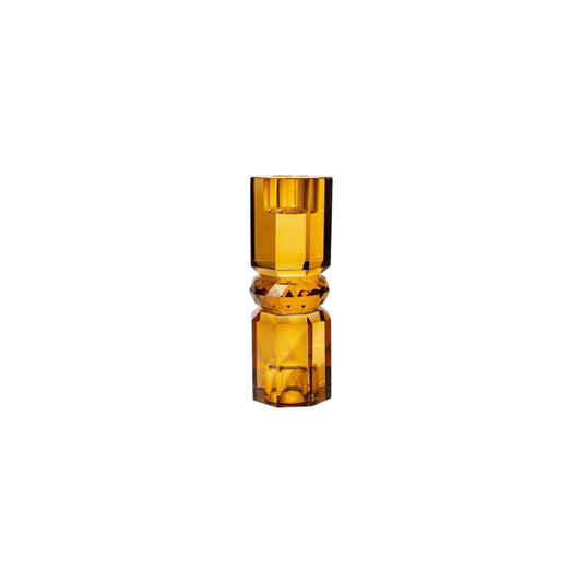 Crystal Candle Holder, Brown