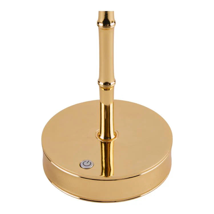 Gold Bamboo Rechargeable Lamp Base