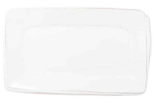 Lastra Melamine White Rectangular Platter