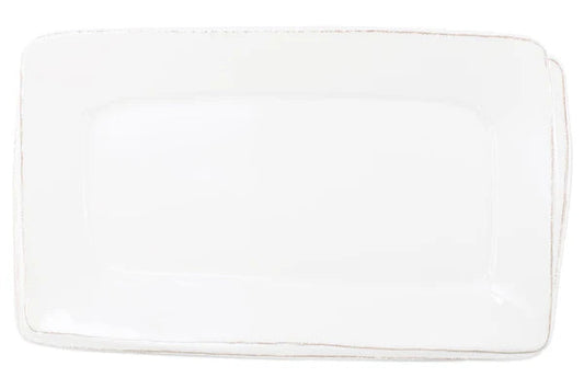 Lastra Melamine White Rectangular Platter