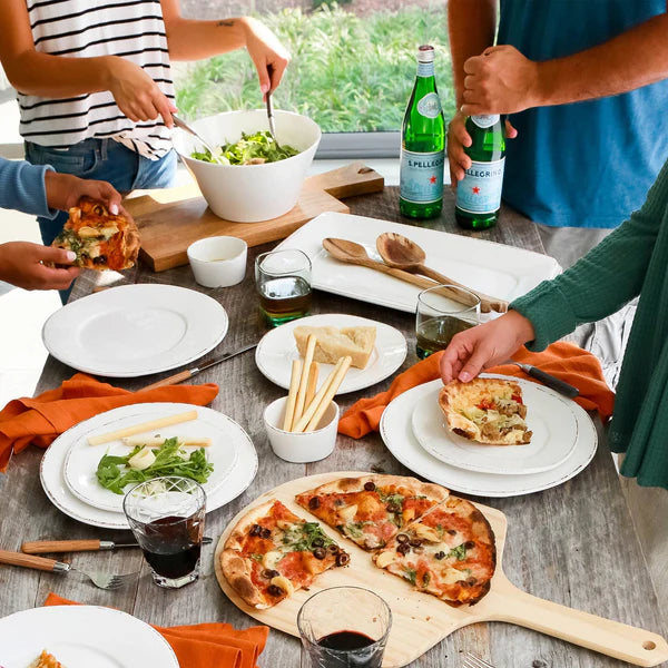 Lastra Melamine White Rectangular Platter