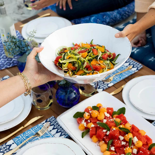Lastra Melamine Large Shallow Serving Bowl