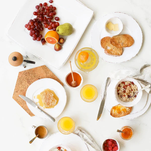 Lastra Melamine White Square Platter