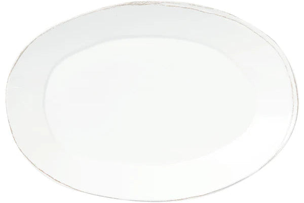 Lastra Melamine White Oval Platter