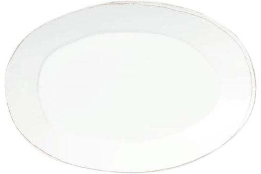 Lastra Melamine White Oval Platter