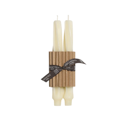 Twist Tapers - Ivory
