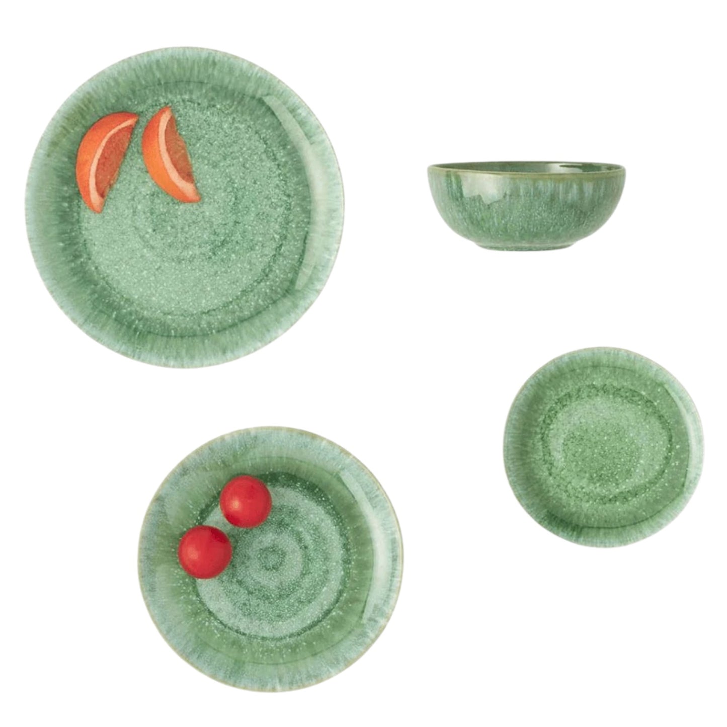 Eloise Reactive Emerald Stoneware