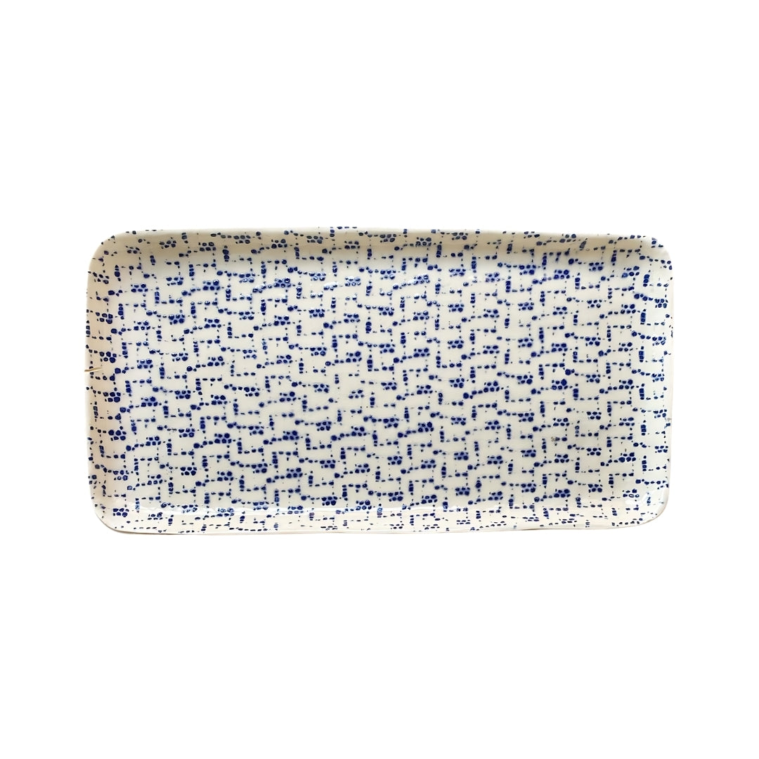 Tasting Tray, Cobalt Maze