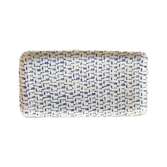 Tasting Tray, Cobalt Maze