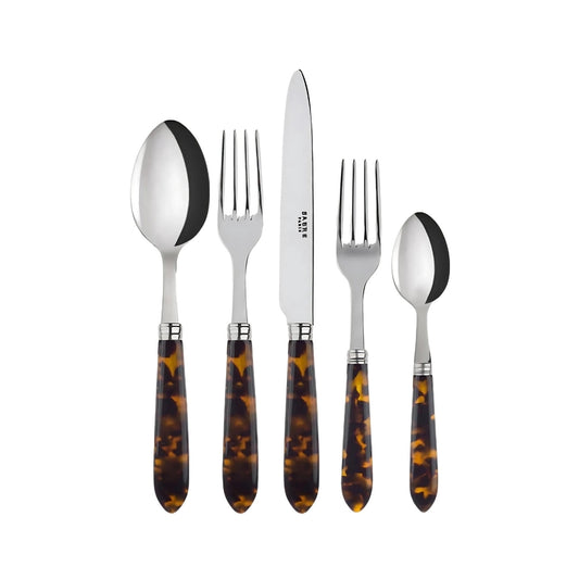 Tortue, Faux Tortoise 5-Piece Place Setting