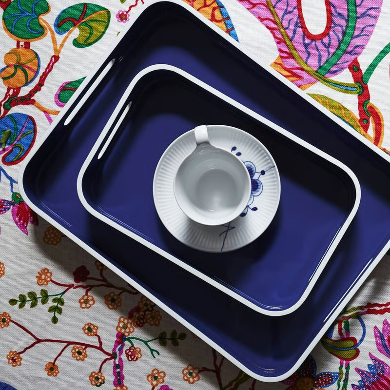 Navy Lacquer Tray